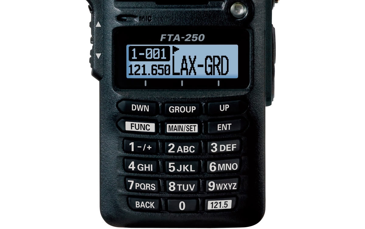YAESU Emisora Portatil VHF Banda Aerea FTA-250L
